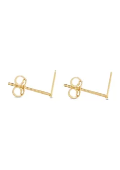 Coupon 🎁 14KY Yellow Gold Initial-U Post Earring by Belk & Co. 👏 -DealsBelk & Co. Store Belk 37811