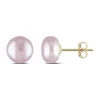 Promo ❤️ 7-7.5mm Pink Freshwater Cultured Pearl Stud Earrings 14k Yellow Gold by Belk & Co. 🌟