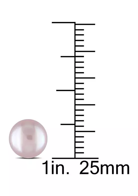 Promo ❤️ 7-7.5mm Pink Freshwater Cultured Pearl Stud Earrings 14k Yellow Gold by Belk & Co. 🌟 3 Promo ❤️ 7-7.5mm Pink Freshwater Cultured Pearl Stud Earrings 14k Yellow Gold by Belk & Co. 🌟 - Image 3