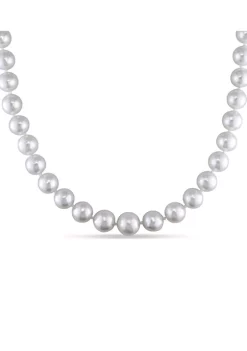 Outlet 🌟 8.5-10 Millimeter South Sea Pearl Strand Necklace with 14k Yellow Gold Clasp by Belk & Co. 🧨 -DealsBelk & Co. Store Belk 37841