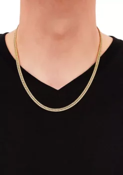 Outlet 🛒 Cuban Chain Necklace in Sterling Silver by Belk & Co. ✨ -DealsBelk & Co. Store Belk 3785