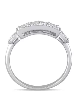 Cheap 💯 1/3 ct. t.w. Diamond Bar Ring in 10K White Gold by Belk & Co. 🔔 -DealsBelk & Co. Store Belk 37875