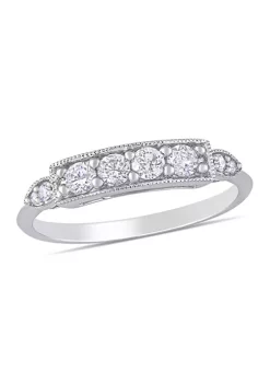 Cheap 💯 1/3 ct. t.w. Diamond Bar Ring in 10K White Gold by Belk & Co. 🔔 -DealsBelk & Co. Store Belk 37878