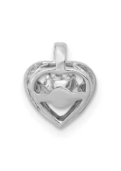 Budget ✔️ 1/4 ct. t.w. Vibrant Diamond Heart Pendant in 14K White Gold by Belk & Co. ✨ -DealsBelk & Co. Store Belk 37881
