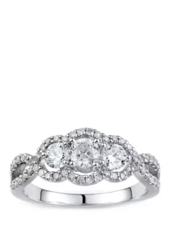 Cheap ❤️ 1 ct. t.w. Diamond Ring in 14K White Gold by Belk & Co. 😍 -DealsBelk & Co. Store Belk 3789