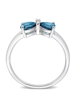 Outlet ๐ 2-Piece Set of 1.9 ct. t.g.w. London Blue Topaz and 1/10 ct. t.w. Diamond Pendant with Chain and Ring in 10K White Gold by Belk & Co. โ๏ธ 10 Outlet ๐ 2-Piece Set of 1.9 ct. t.g.w. London Blue Topaz and 1/10 ct. t.w. Diamond Pendant with Chain and Ring in 10K White Gold by Belk & Co. โ๏ธ -DealsBelk & Co. Store Belk 37893