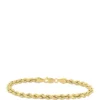 Wholesale 👏 Rope Chain Bracelet in 10K Yellow Gold by Belk & Co. 🌟