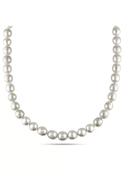 New 👍 8.5-10MM South Sea Pearl Graduated 18" Strand Necklace with 14k Yellow Gold Clasp by Belk & Co. ✔️ -DealsBelk & Co. Store Belk 37917