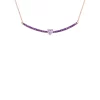 Cheap 👏 1 1/10 ct. t.w. Amethyst Heart Bar Necklace by Belk & Co. 😀