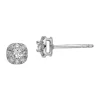 Wholesale 🤩 1/3 ct. t.w. Lab Grown Diamond Cushion Halo Earrings in 14K White Gold by Belk & Co. 🎁