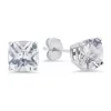 Budget 🌟 5 ct. t.w. Lab Created White Sapphire Cushion-Cut Stud Earrings in Sterling Silver by Belk & Co. ❤️