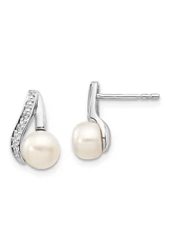 Best deal ๐ 0.02 ct. t.w. Diamond and Rhodium 6-7mm Button Freshwater Cultured Pearl Post Earrings in 14K Yellow Gold by Belk & Co. ๐ 11 Best deal ๐ 0.02 ct. t.w. Diamond and Rhodium 6-7mm Button Freshwater Cultured Pearl Post Earrings in 14K Yellow Gold by Belk & Co. ๐ -DealsBelk & Co. Store Belk 38027