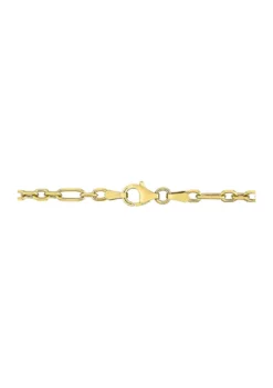 Hot Sale 🎁 18k Yellow Gold Plated Sterling Silver 3mm Figaro Chain Necklace by Belk & Co. ❤️ -DealsBelk & Co. Store Belk 3803