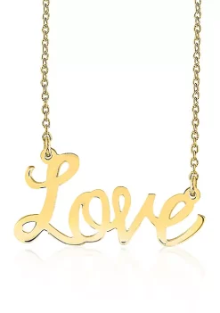 Outlet 🛒 10k Yellow Gold Love Necklace by Belk & Co. 👏
