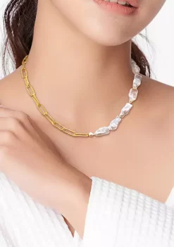 Best deal ๐งจ 5-7MM Cultured Freshwater Keshi Pearl Link Chain Necklace in 18k Gold Plated Sterling Silver by Belk & Co. ๐คฉ 10 Best deal ๐งจ 5-7MM Cultured Freshwater Keshi Pearl Link Chain Necklace in 18k Gold Plated Sterling Silver by Belk & Co. ๐คฉ -DealsBelk & Co. Store Belk 38048