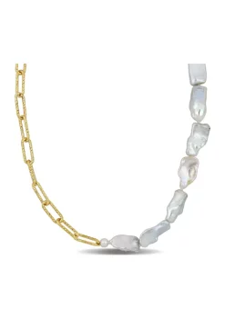 Best deal ๐งจ 5-7MM Cultured Freshwater Keshi Pearl Link Chain Necklace in 18k Gold Plated Sterling Silver by Belk & Co. ๐คฉ 11 Best deal ๐งจ 5-7MM Cultured Freshwater Keshi Pearl Link Chain Necklace in 18k Gold Plated Sterling Silver by Belk & Co. ๐คฉ -DealsBelk & Co. Store Belk 38049
