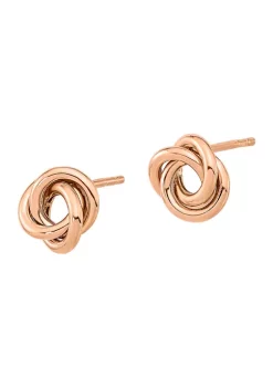 Best reviews of 😀 14K Rose Gold Polished Love Knot Post Earrings by Belk & Co. ✨ -DealsBelk & Co. Store Belk 38069