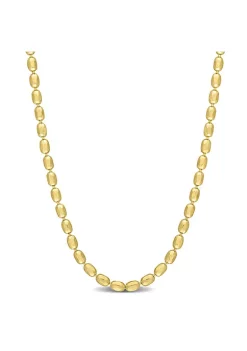 Brand new 😀 Oval Ball Chain Necklace in 18k Yellow Gold Plated Sterling Silver, 16" by Belk & Co. 👍