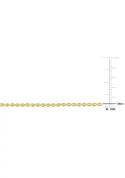 Brand new 😀 Oval Ball Chain Necklace in 18k Yellow Gold Plated Sterling Silver, 16" by Belk & Co. 👍 -DealsBelk & Co. Store Belk 38130