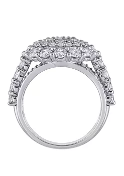 Cheapest 🔔 3 ct. t.w. Diamond Cluster Ring in 14K White Gold by Belk & Co. 🛒 -DealsBelk & Co. Store Belk 38141
