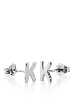 Best reviews of 👏 Sterling Silver K Initial Earrings by Belk & Co. 🤩