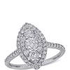 Brand new 🤩 1 ct. t.w. Diamond Marquise Shape Composite Engagement Ring in 10k White Gold by Belk & Co. 🔔
