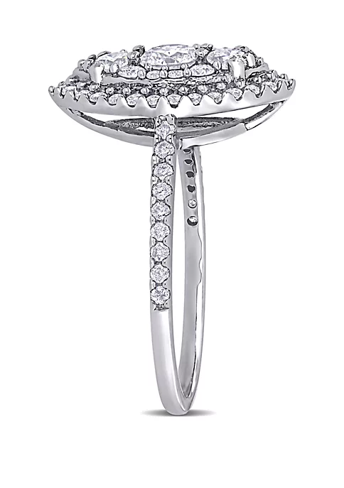 Brand new 🤩 1 ct. t.w. Diamond Marquise Shape Composite Engagement Ring in 10k White Gold by Belk & Co. 🔔 2 Brand new 🤩 1 ct. t.w. Diamond Marquise Shape Composite Engagement Ring in 10k White Gold by Belk & Co. 🔔 - Image 2