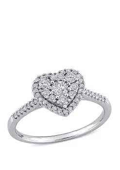 Budget 🔥 1/2 ct. t.w. Diamond Composite Heart Shape Halo Engagement Ring in 10k White Gold by Belk & Co. ⌛ 7 Budget 🔥 1/2 ct. t.w. Diamond Composite Heart Shape Halo Engagement Ring in 10k White Gold by Belk & Co. ⌛ -DealsBelk & Co. Store Belk 38198