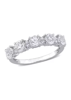 Brand new 🧨 1.62 ct. t.w. White Topaz Semi Eternity Ring in Sterling Silver by Belk & Co. 🛒 -DealsBelk & Co. Store Belk 3823