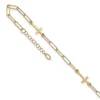 Coupon 😍 14K Yellow Gold Cross Link with 1 Inch Extension Anklet by Belk & Co. ✔️