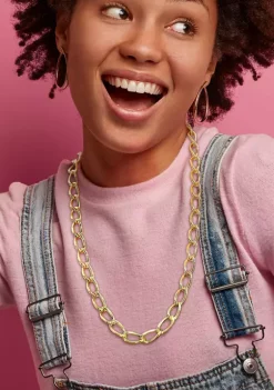 Flash Sale 🎁 18k Yellow Gold Plated Sterling Silver Hollow Link Chain Necklace by Belk & Co. 👏 -DealsBelk & Co. Store Belk 38283