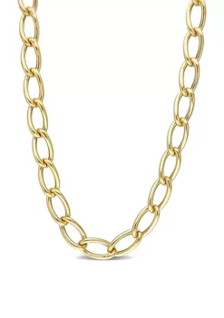 Flash Sale 🎁 18k Yellow Gold Plated Sterling Silver Hollow Link Chain Necklace by Belk & Co. 👏 -DealsBelk & Co. Store Belk 38284