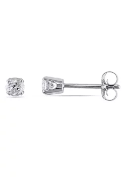 Best Sale 😍 1/4 ct. t.w. Diamond Stud Earrings in 14K White Gold by Belk & Co. 😉 -DealsBelk & Co. Store Belk 38300