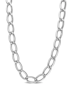 Outlet 🎉 Sterling Silver Hollow Link Chain Necklace by Belk & Co. 🌟 -DealsBelk & Co. Store Belk 38318