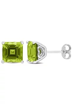 Top 10 ⌛ 4.8 CT TGW Peridot Earrings Silver by Belk & Co. 👍