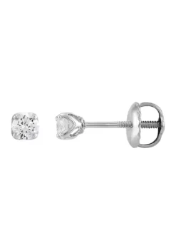 New 🔔 1/4 ct. t.w. Lab Created Diamond Stud Earrings in Sterling Silver by Belk & Co. 🥰