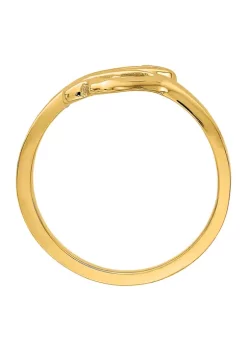 Deals 🛒 14K Yellow Gold High Polished Double Hearts Ring by Belk & Co. 👏 -DealsBelk & Co. Store Belk 38332