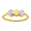 Best deal 🔥 Diamond-Cut Hearts Ring in 14K Two-Tone Gold by Belk & Co. 🧨