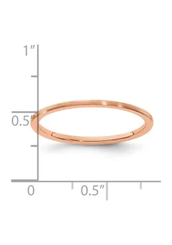 Cheap 😀 10K Gold 1.2mm Half Round Satin Stackable Band by Belk & Co. 👏 -DealsBelk & Co. Store Belk 38386