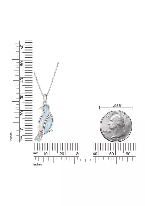 Best Sale ๐คฉ Lab Created 0.8 ct. t.w. Created Opal and Diamond Accent Bird Pendant in Sterling Silver by Belk & Co. ๐ 3 Best Sale ๐คฉ Lab Created 0.8 ct. t.w. Created Opal and Diamond Accent Bird Pendant in Sterling Silver by Belk & Co. ๐ - Image 3