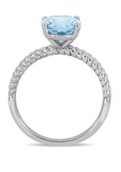Cheapest 😀 Aquamarine Twist Ring by Belk & Co. 💯 -DealsBelk & Co. Store Belk 38515