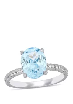 Cheapest 😀 Aquamarine Twist Ring by Belk & Co. 💯 -DealsBelk & Co. Store Belk 38516