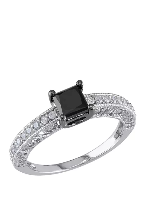 Cheapest ๐ 1 ct. t.w. Black and White Diamond Engagement Ring in 10K White Gold by Belk & Co. ๐ 1 Cheapest ๐ 1 ct. t.w. Black and White Diamond Engagement Ring in 10K White Gold by Belk & Co. ๐