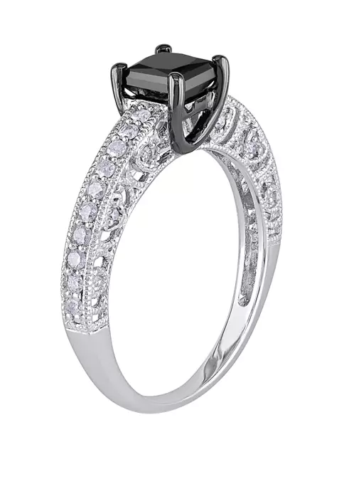 Cheapest ๐ 1 ct. t.w. Black and White Diamond Engagement Ring in 10K White Gold by Belk & Co. ๐ 2 Cheapest ๐ 1 ct. t.w. Black and White Diamond Engagement Ring in 10K White Gold by Belk & Co. ๐ - Image 2