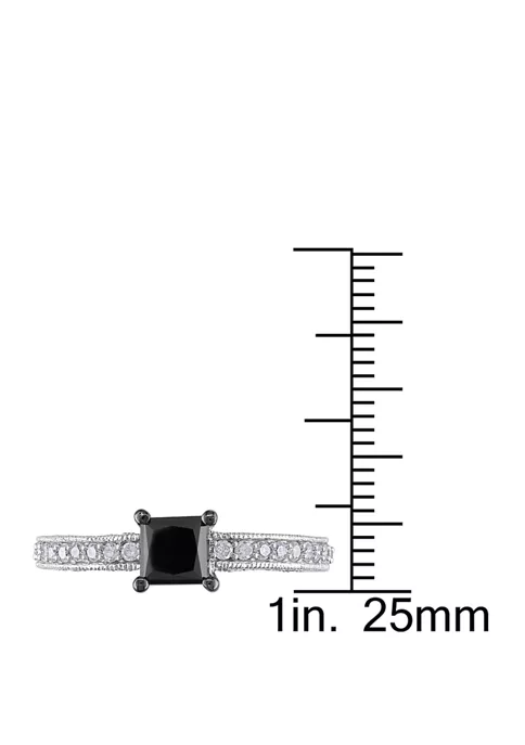 Cheapest ๐ 1 ct. t.w. Black and White Diamond Engagement Ring in 10K White Gold by Belk & Co. ๐ 4 Cheapest ๐ 1 ct. t.w. Black and White Diamond Engagement Ring in 10K White Gold by Belk & Co. ๐ - Image 4