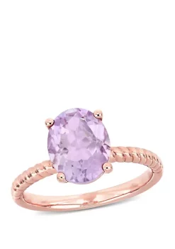 Top 10 👍 Pink Amethyst Twist Ring by Belk & Co. 🔔