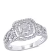 Top 10 😍 1/2 ct. t.w. Diamond Filigree Double Halo Engagement Ring by Belk & Co. ❤️
