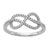 Hot Sale 👍 1/4 ct. t.w. Diamond Celtic Knot Ring in 14K White Gold by Belk & Co. 🎁
