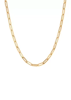 Best Sale 🌟 18 Inch Paper Clip Chain Necklace in 10K Yellow Gold by Belk & Co. 🤩 -DealsBelk & Co. Store Belk 3860