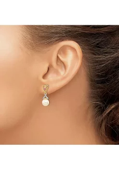 Flash Sale ๐ Lab Created 0.012 ct. t.w. Diamond, 1/10 ct. t.w. Ruby and 7-8mm Freshwater Cultured Pearl Heart Dangle Earrings in 14K Yellow Gold by Belk & Co. โ 8 Flash Sale ๐ Lab Created 0.012 ct. t.w. Diamond, 1/10 ct. t.w. Ruby and 7-8mm Freshwater Cultured Pearl Heart Dangle Earrings in 14K Yellow Gold by Belk & Co. โ -DealsBelk & Co. Store Belk 38600